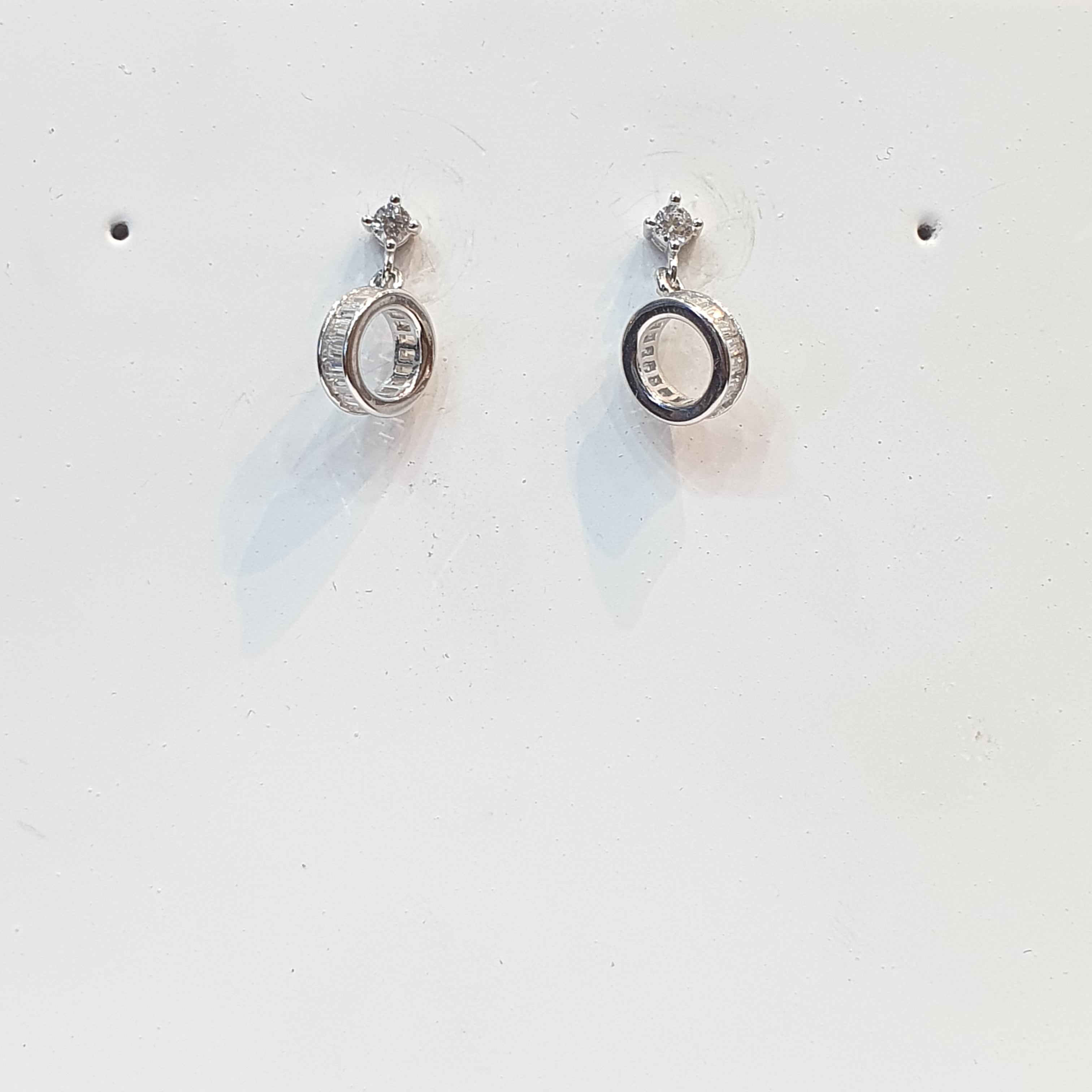 Royal Halo Silver Earrings for womens – Pure 925 Silver