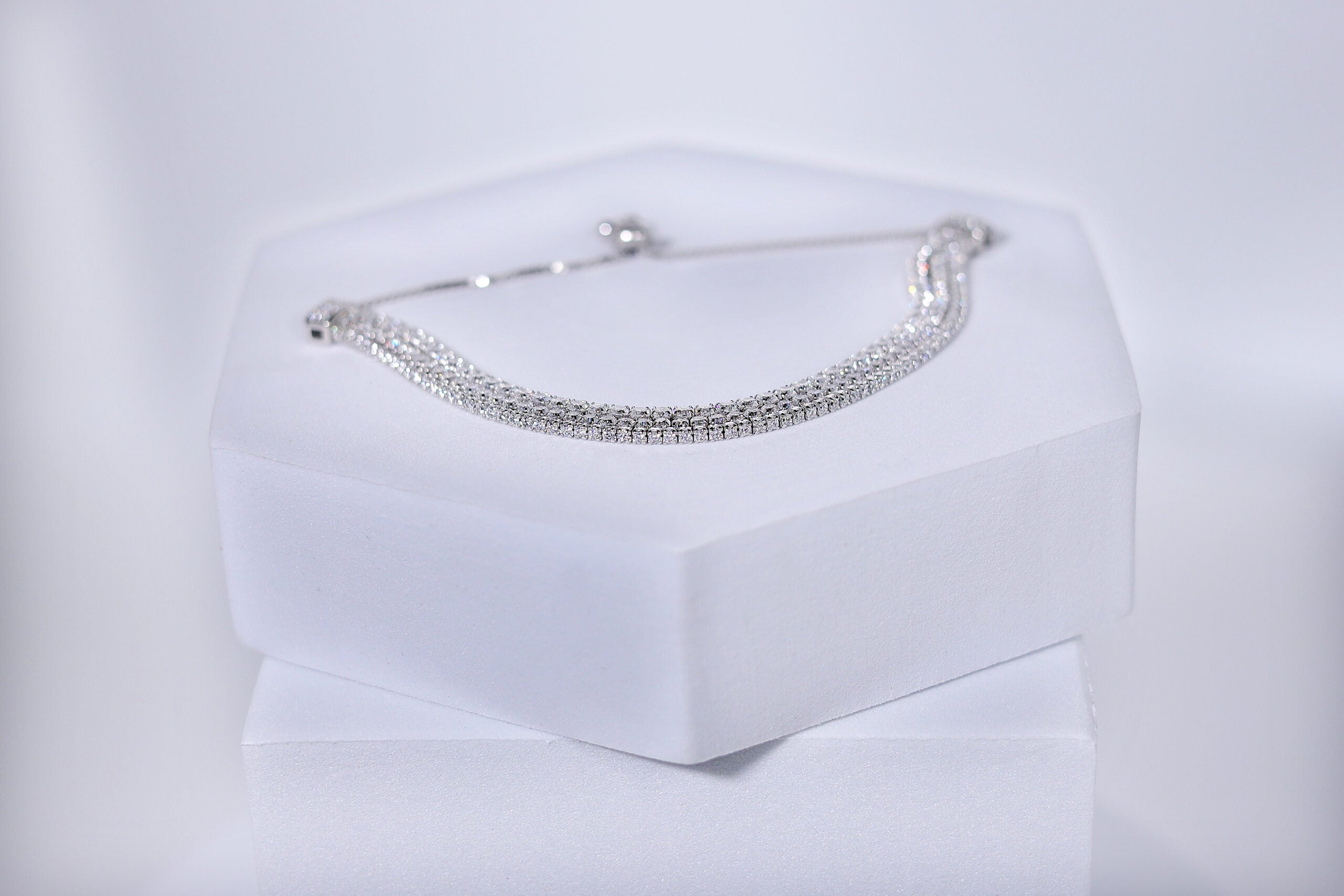 Étoile Glimmer Silver & Stone Bracelet for womens – Pure 925 Silver