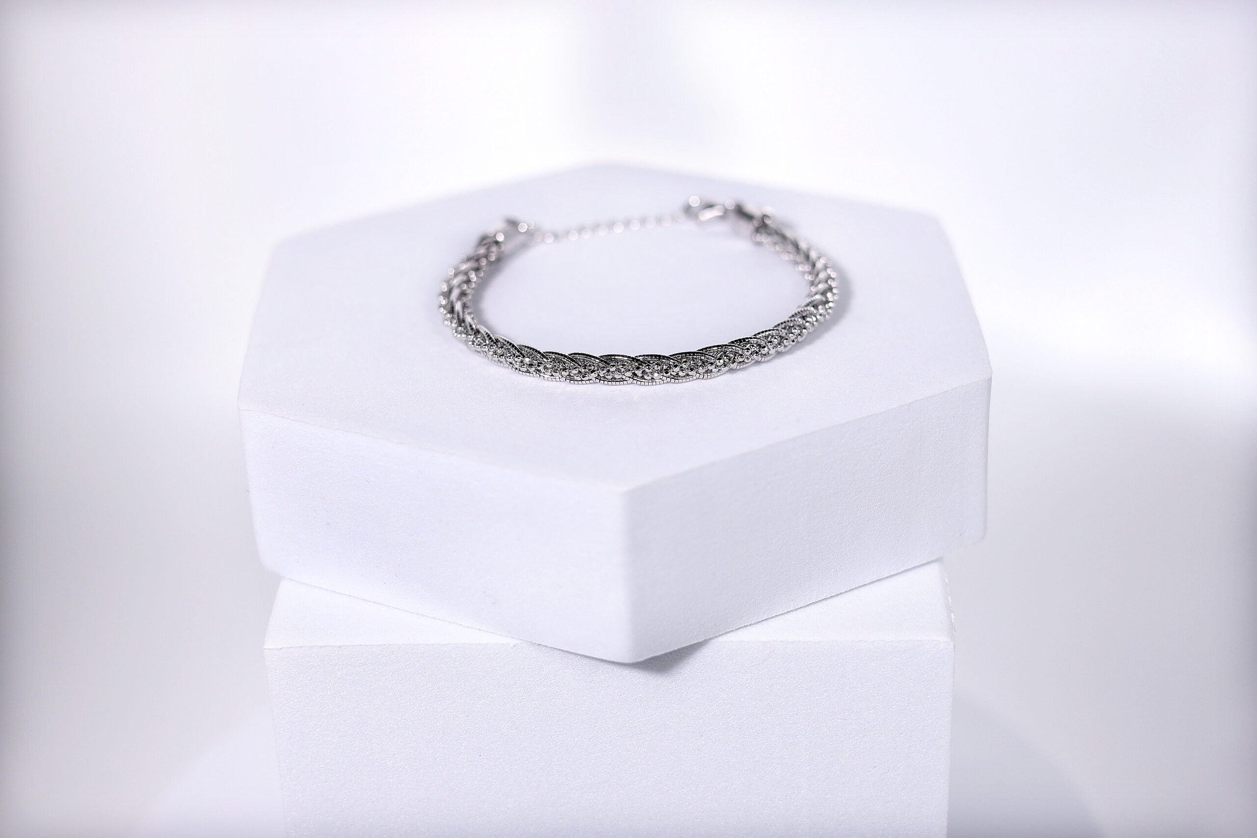Stellar Braid Bracelet for Women – Pure 925 Silver