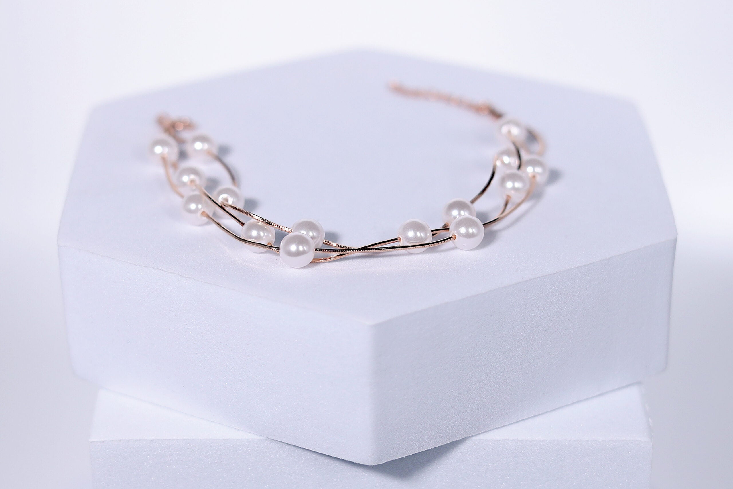 Pearlaire Cascade Weave Bracelet for womens – Pure 925 Silver