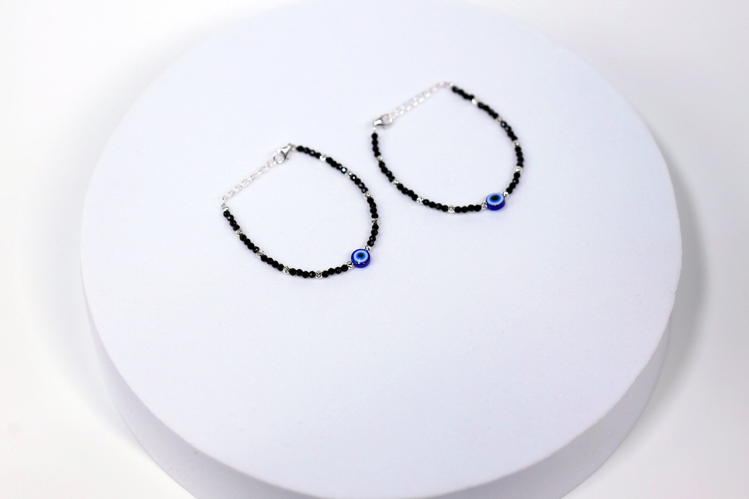 Evil Eye Cutiez Bracelet "Nazariya" for Kids (Pair-Set of Two) – Pure 925 Silver