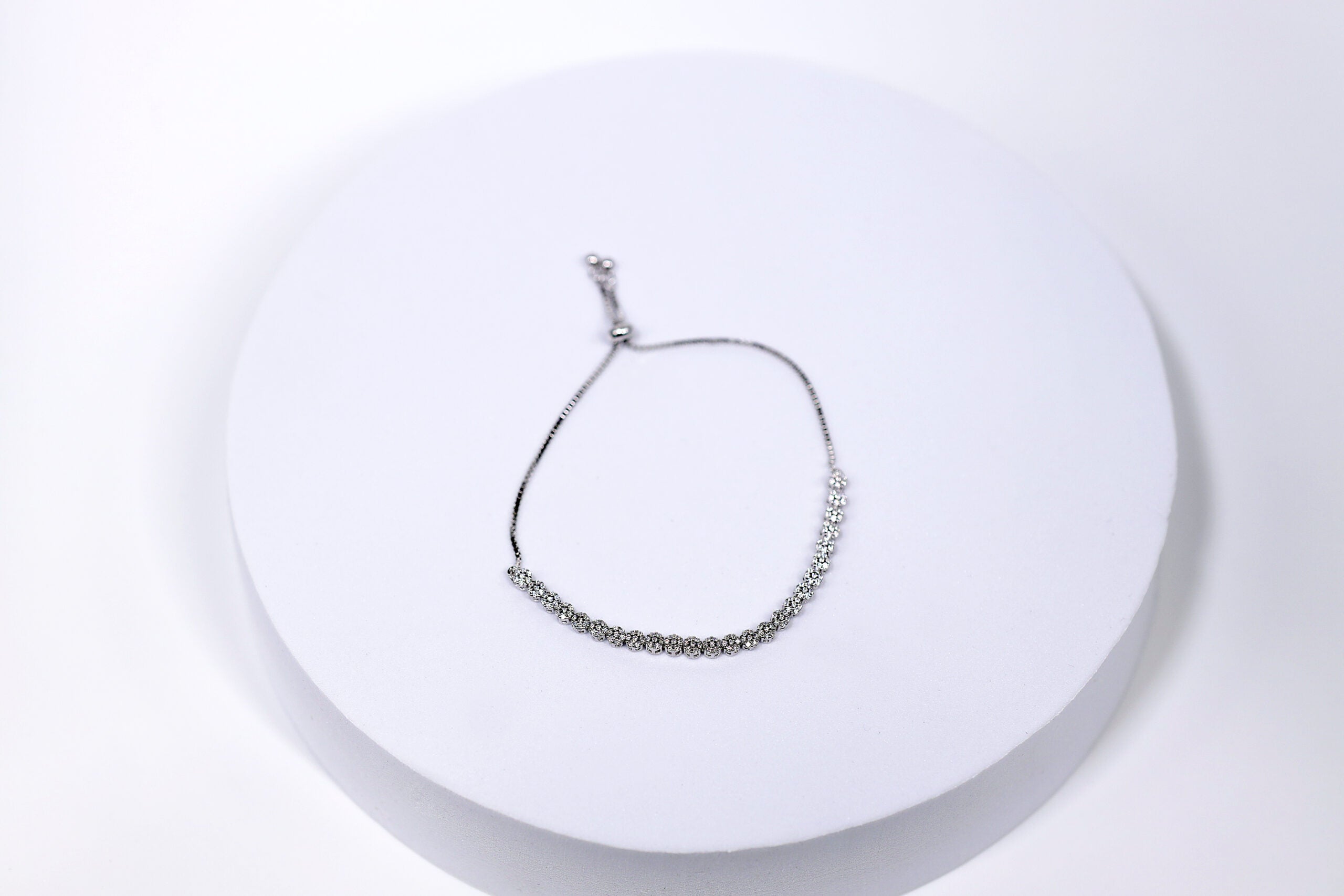Shimmerline Glow Silver & Stone Bracelet for womens – Pure 925 Silver