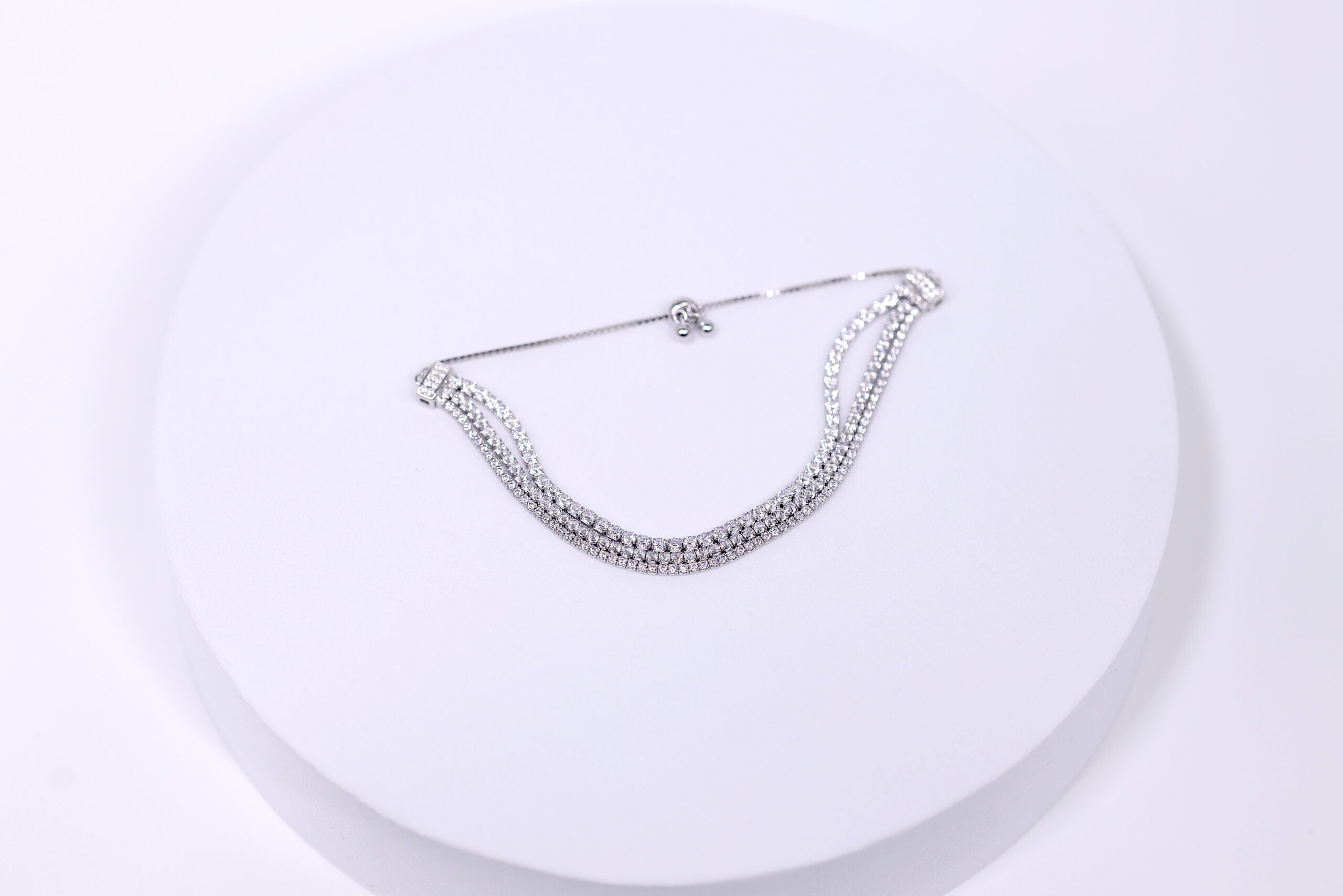 Étoile Glimmer Silver & Stone Bracelet for womens – Pure 925 Silver