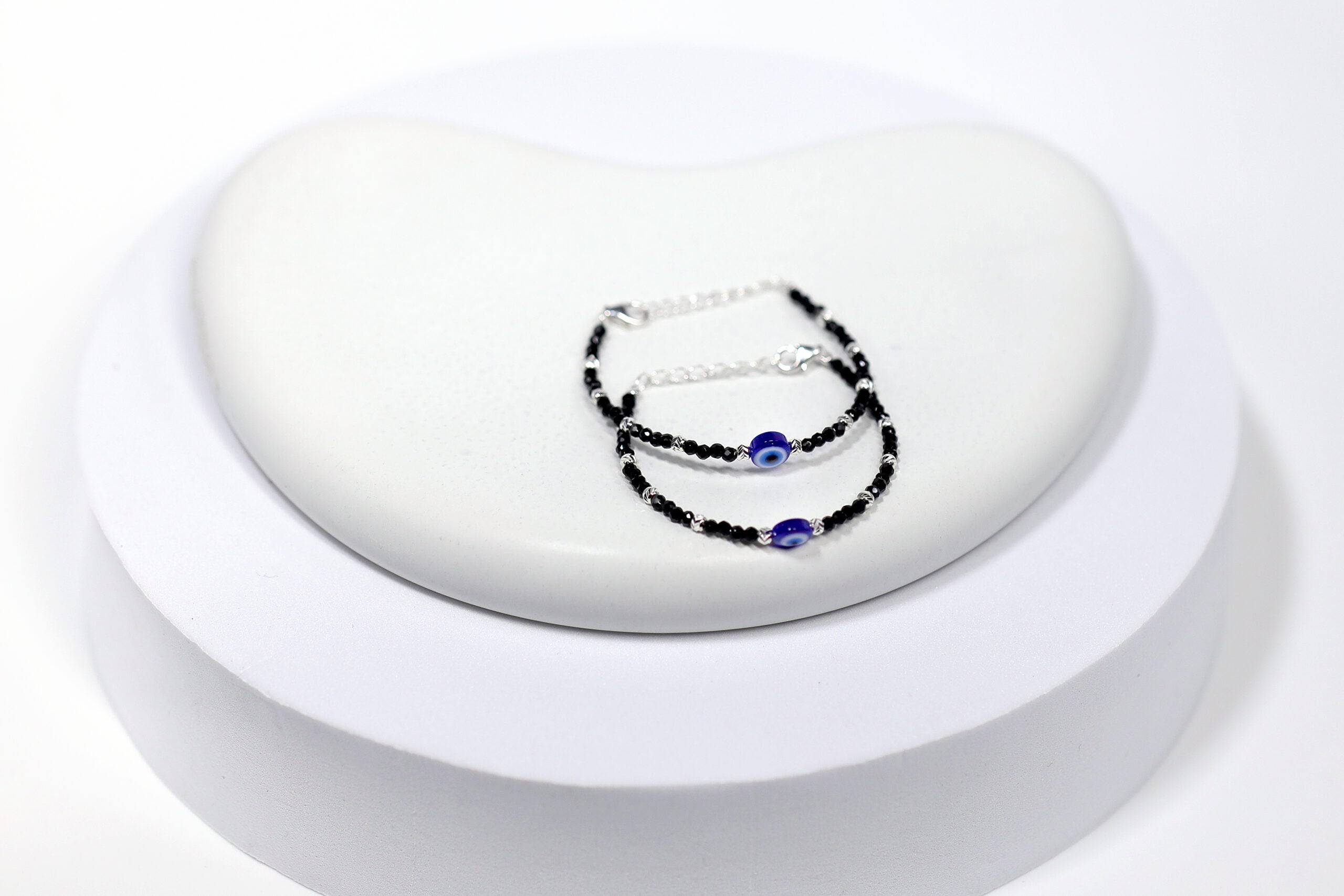 Evil Eye Cutiez Bracelet "Nazariya" for Kids (Pair-Set of Two) – Pure 925 Silver