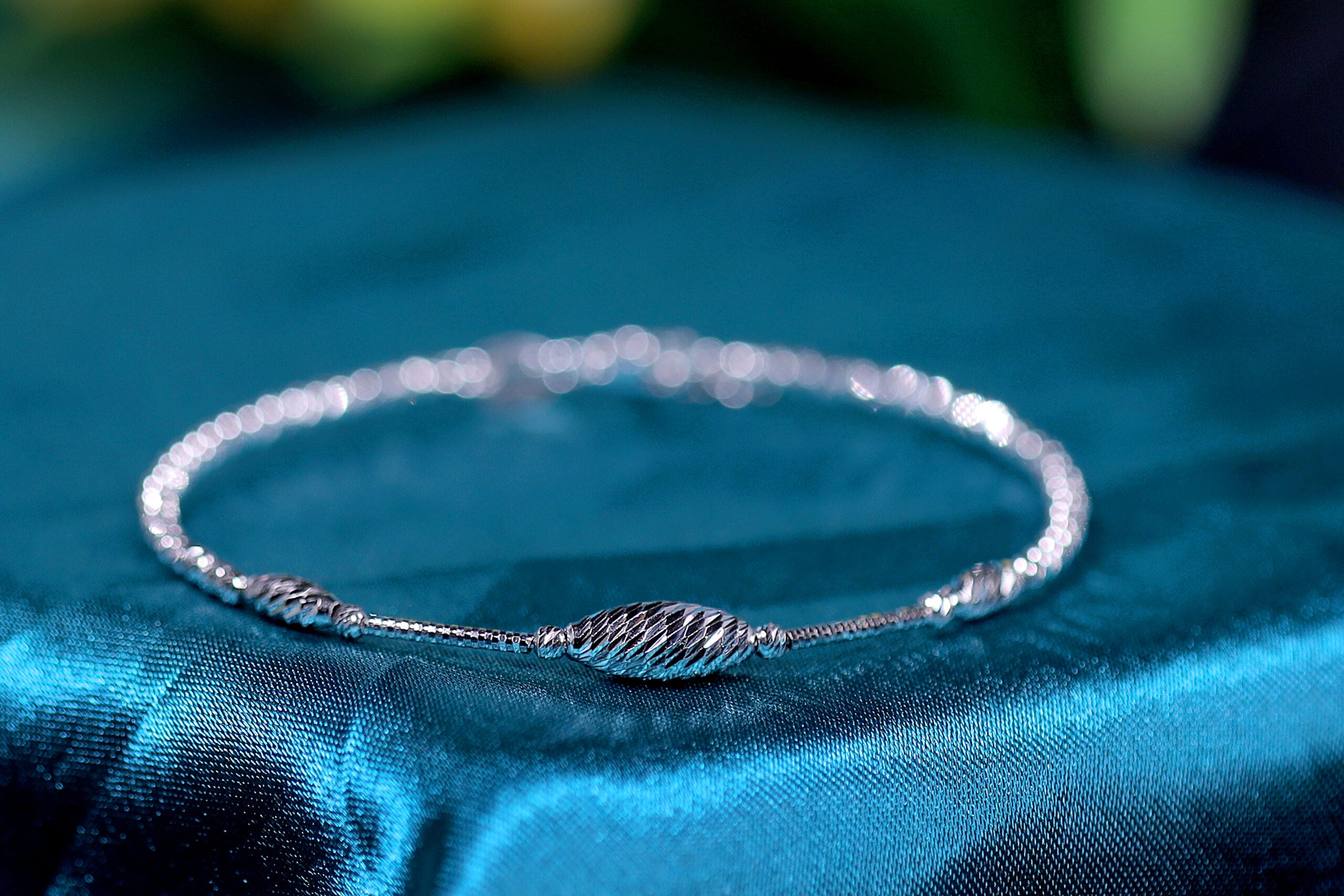 Luxora Twistline Orb Bracelet for Women – Pure 925 Silver