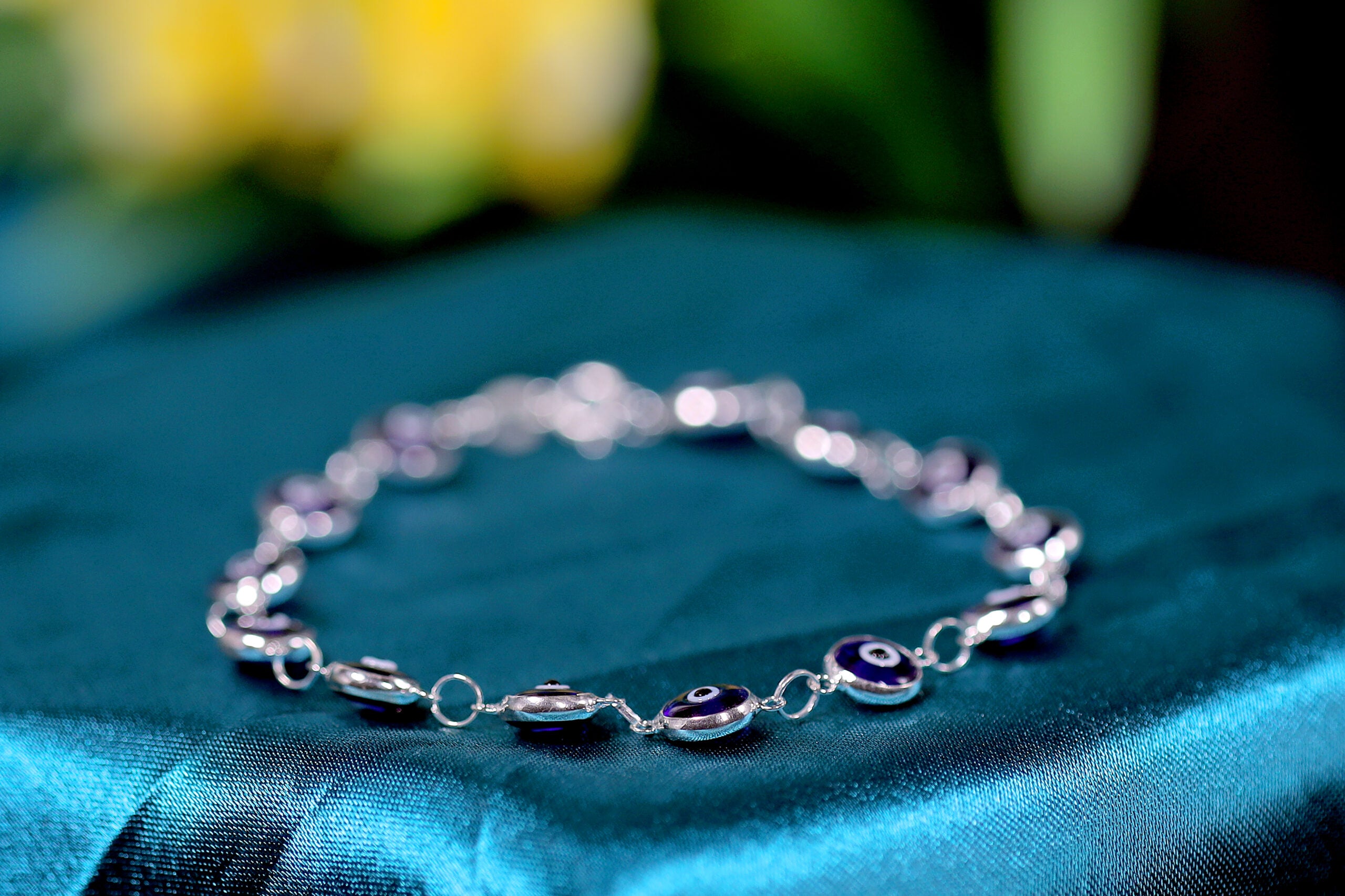 Evil Eye Shield (Nazariya) Bracelet for womens – Pure 925 Silver