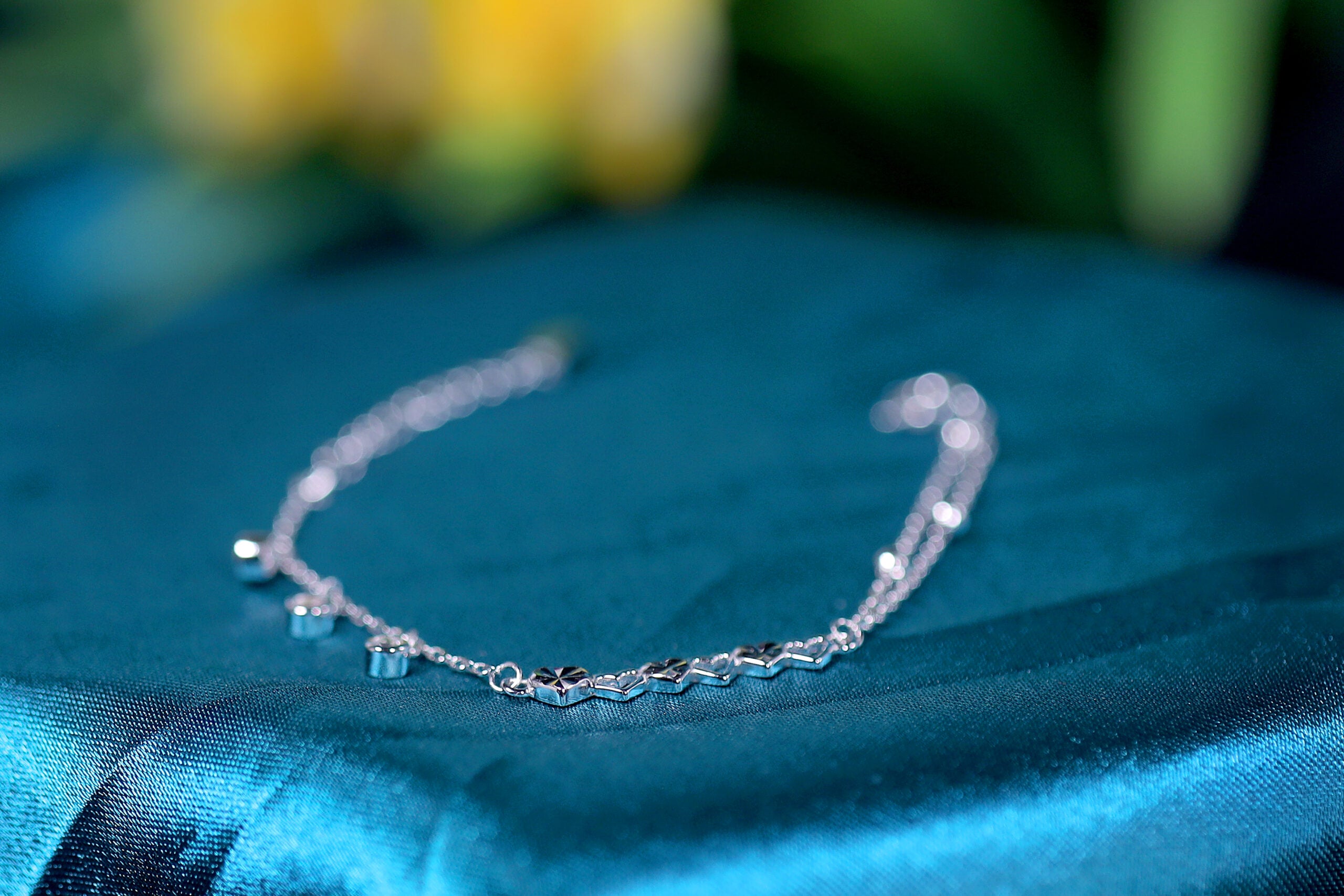 Cardioid Charmé Silver & Stone Bracelet for womens – Pure 925 Silver