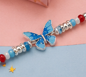 Fluttering Butterfly Rakhi for Kids – Pure 925 Sterling Silver
