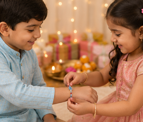 Fluttering Butterfly Rakhi for Kids – Pure 925 Sterling Silver
