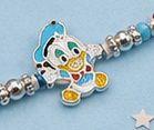Donald Duck Charm Rakhi for Kids – Pure 925 Sterling Silver (Color of Thread May Vary)