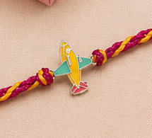 Sky Explorer Airplane Rakhi for Kids – Pure 925 Sterling Silver
