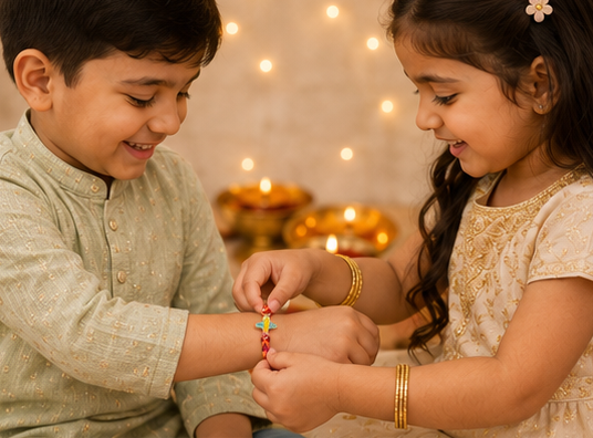 Sky Explorer Airplane Rakhi for Kids – Pure 925 Sterling Silver