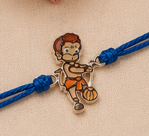 Mighty Bal Hanuman Rakhi for Kids – Pure 925 Sterling Silver