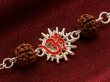 Rudra Sudarshan Chakra ॐ (Om) Rakhi – Pure 925 Sterling Silver