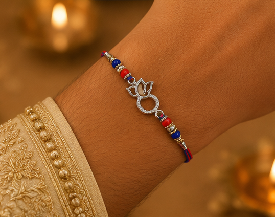 Divine Ganesha Rakhi – Pure 925 Silver