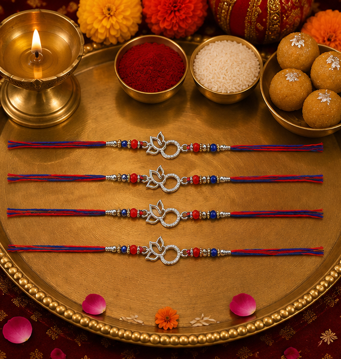 Divine Ganesha Rakhi – Pure 925 Silver