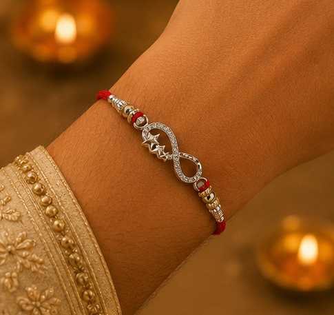 Infinite Bond Rakhi – Pure 925 Sterling Silver