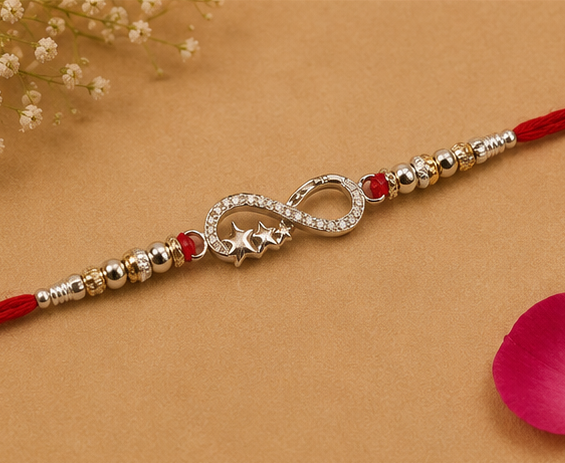 Infinite Bond Rakhi – Pure 925 Sterling Silver