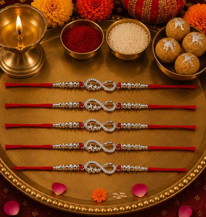 Infinite Bond Rakhi – Pure 925 Sterling Silver