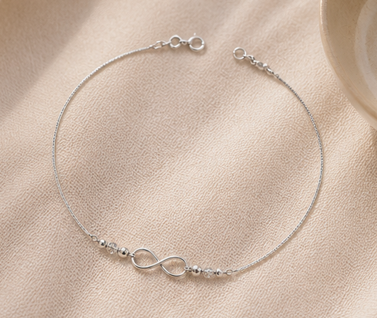 Infinity Charm Bracelet for womens – Pure 925 Silver