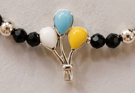 Little Sky Balloons Nazariya Bracelet for Kids Pair (Set of Two) – Pure 925 Silver