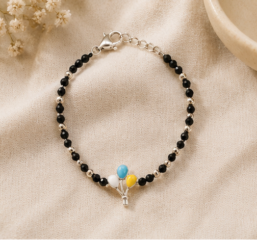 Little Sky Balloons Nazariya Bracelet for Kids Pair (Set of Two) – Pure 925 Silver