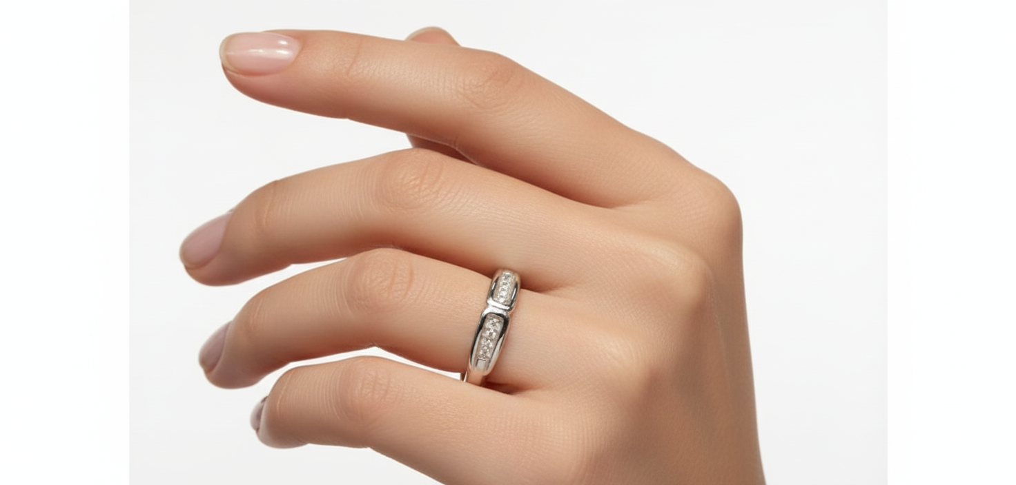 Art Deco Ring for womens – Pure 925 Silver