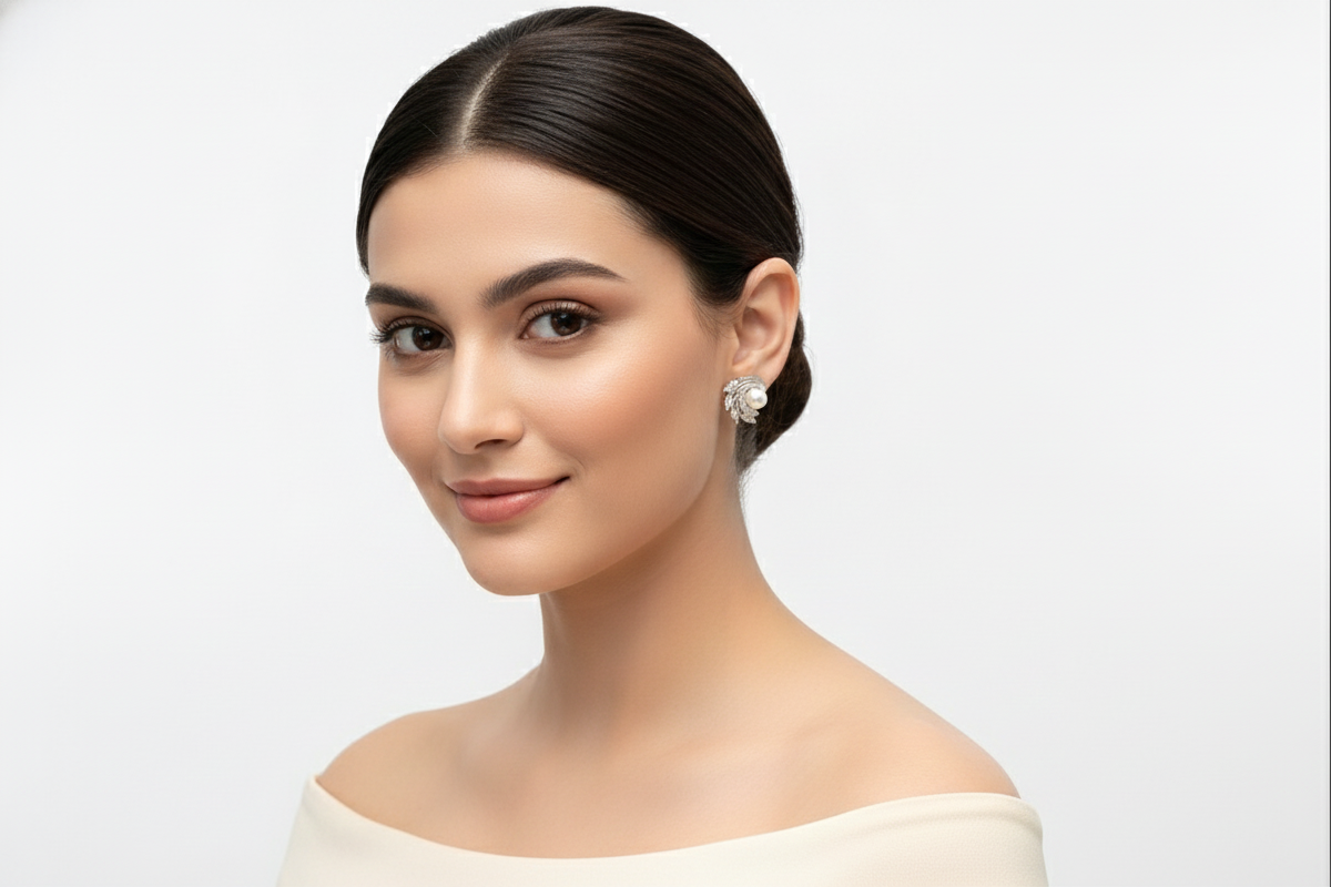 The Frostwing Pearl Earrings for womens – Pure 925 Silver