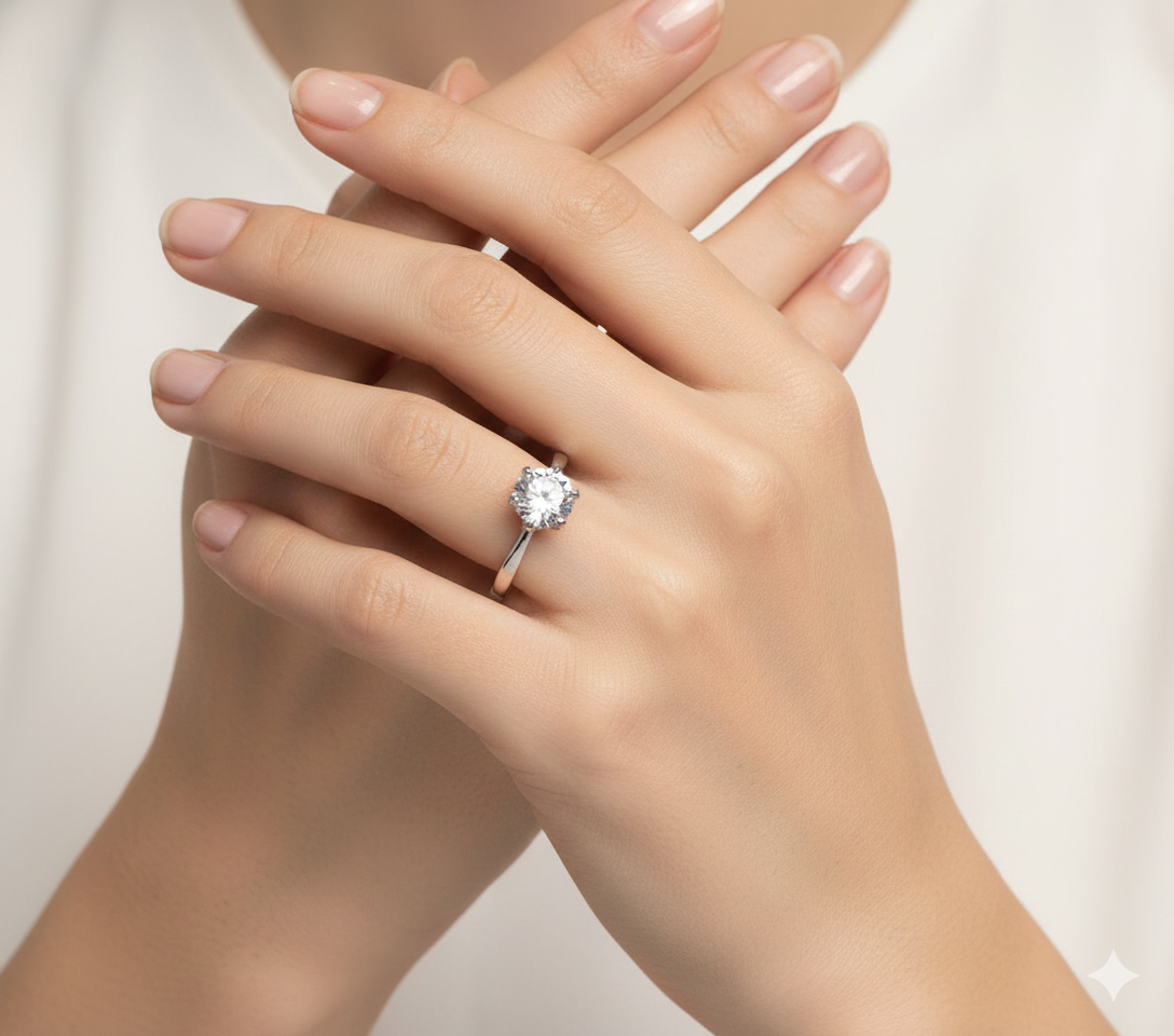 Exotic Stone Band Ring for womens – Pure 925 Silver