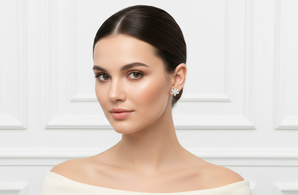 Prism Petal Grandeur Earrings for womens – Pure 925 Silver
