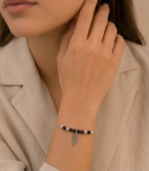 Guardian Wing Silver Bracelet for womens – Pure 925 Silver