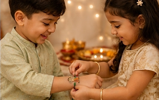 Joyful Chhota Bheem Rakhi for Kids– Pure 925 Silver