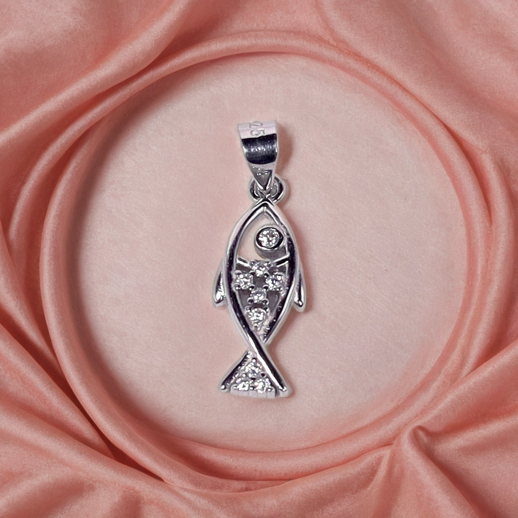 Little Fin Treasure Pendant for Kids & women – Pure 925 Silver