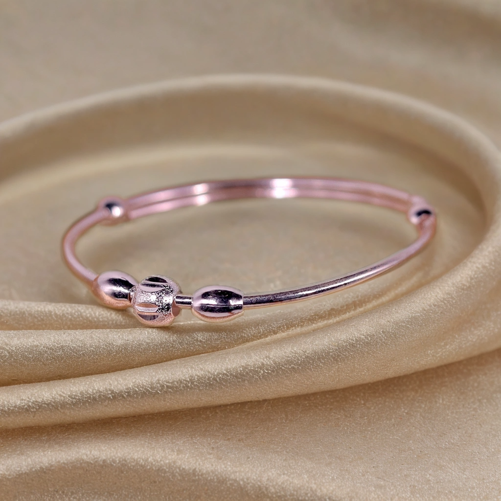 Whispering Charm Silver Kada for Kids (Pair-Set of Two) – Pure 925 Silver