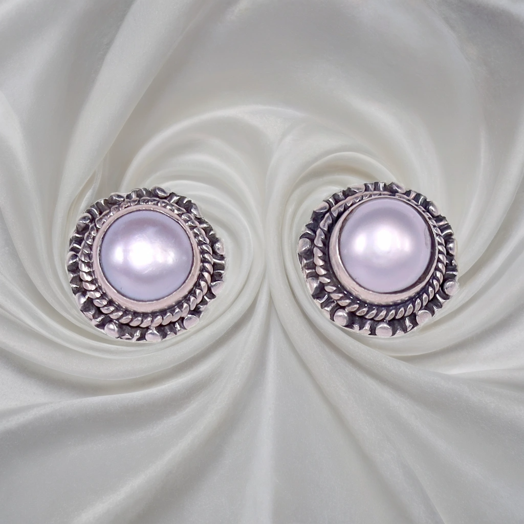 Moon Glow Pearl Earrings for Kids & women – Pure 925 Silver