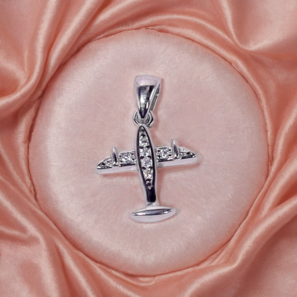 Tiny Pilot Pendant for kids & women – Pure 925 Silver
