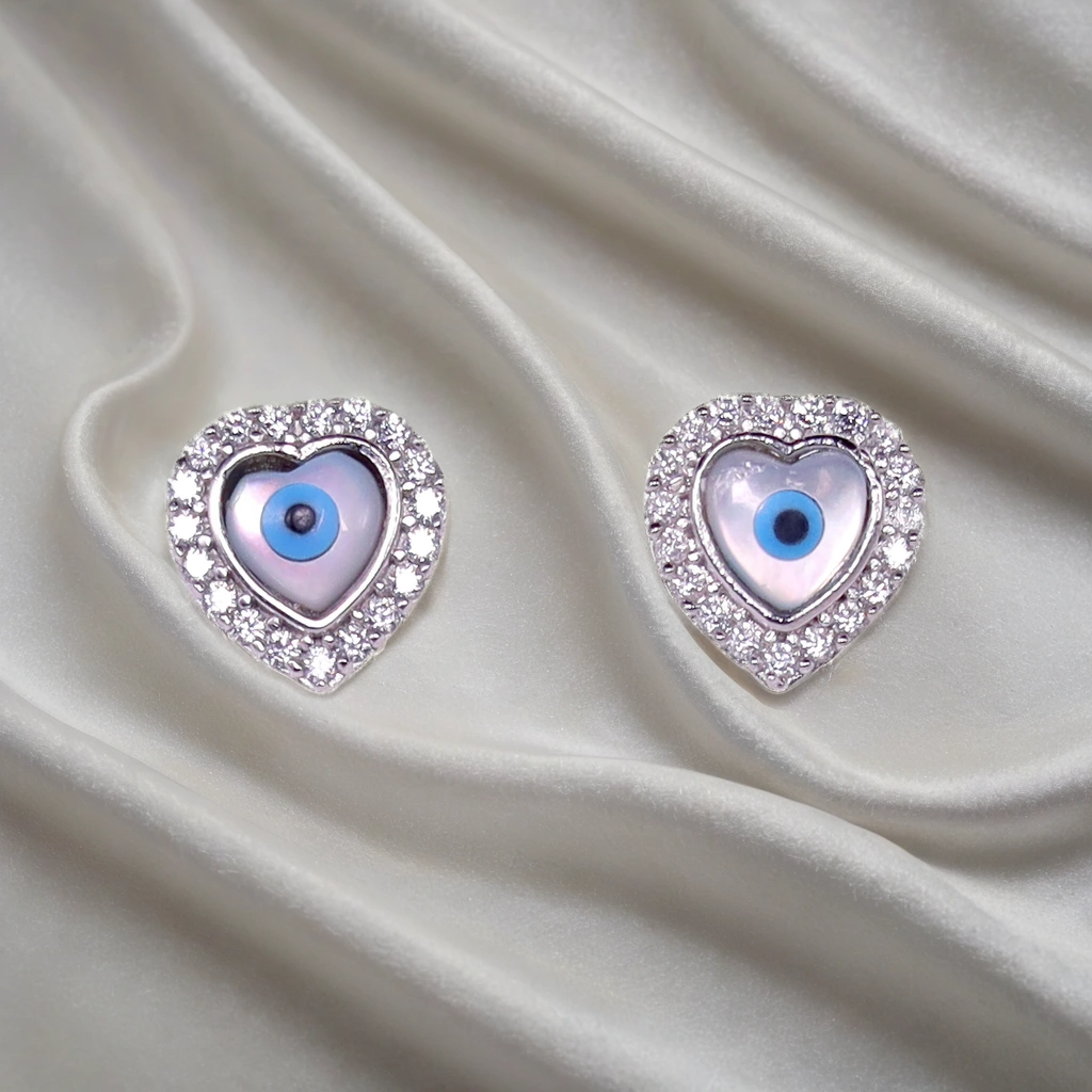 Little Guardian Glow Heart Earrings for Kids & women – Pure 925 Silver