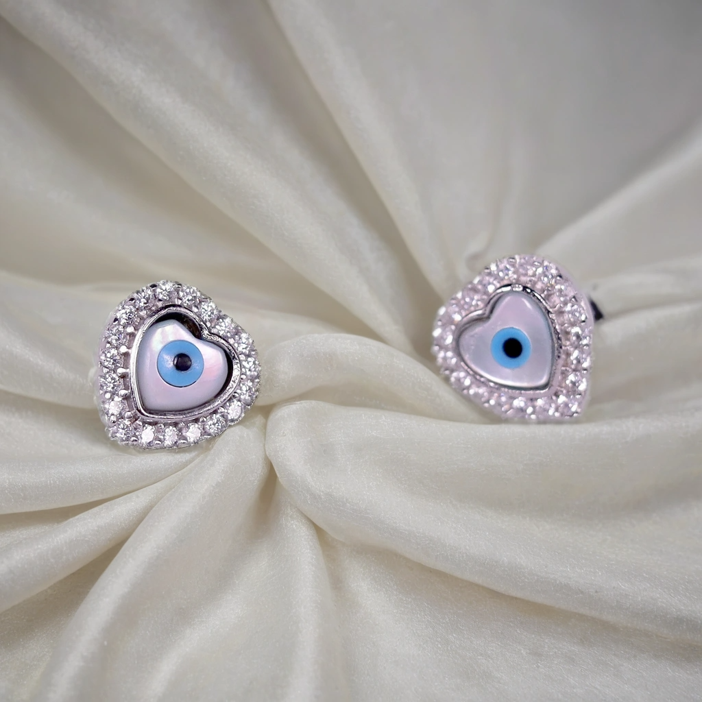 Little Guardian Glow Heart Earrings for Kids & women – Pure 925 Silver