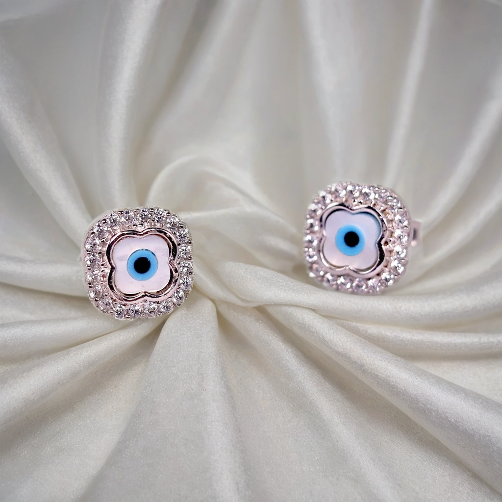 Little Guardian Glow Flower Earrings for Kids & women – Pure 925 Silver
