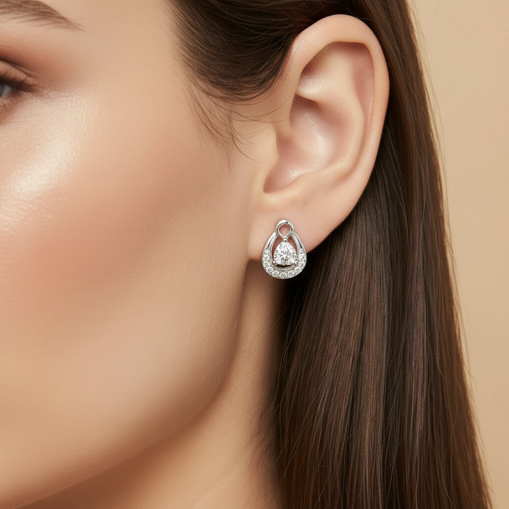 Heartstring Drops Earring for womens – Pure 925 Silver