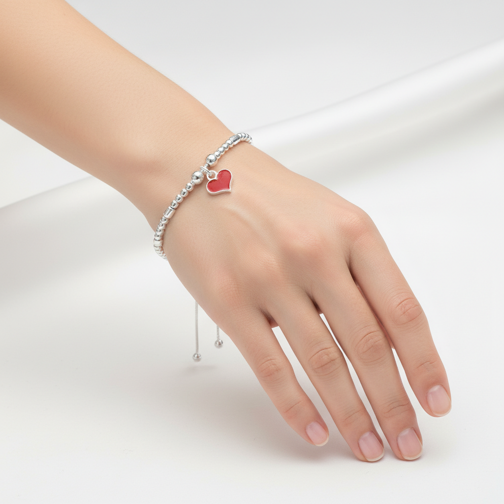Red Crush Bracelet for womens – Pure 925 Silver