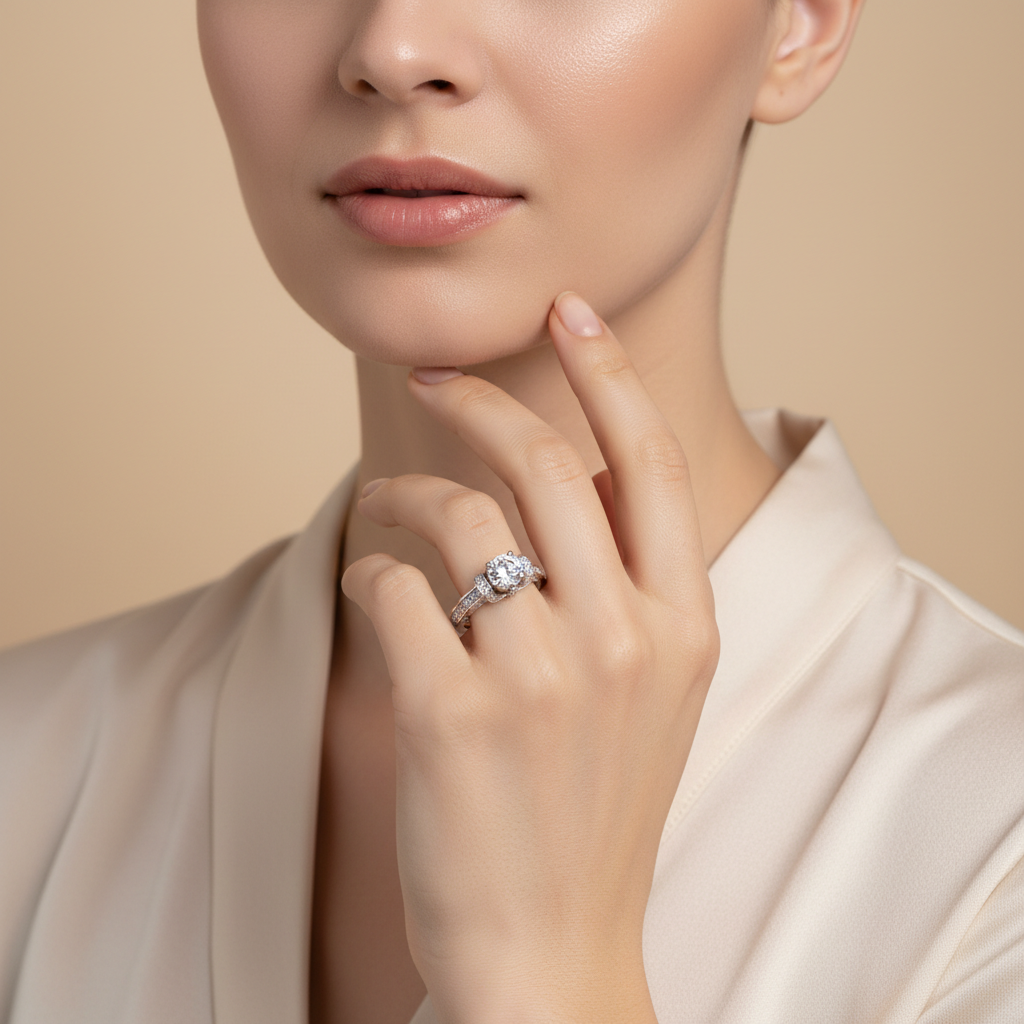 Lumière Royale Ring for womens – Pure 925 Silver