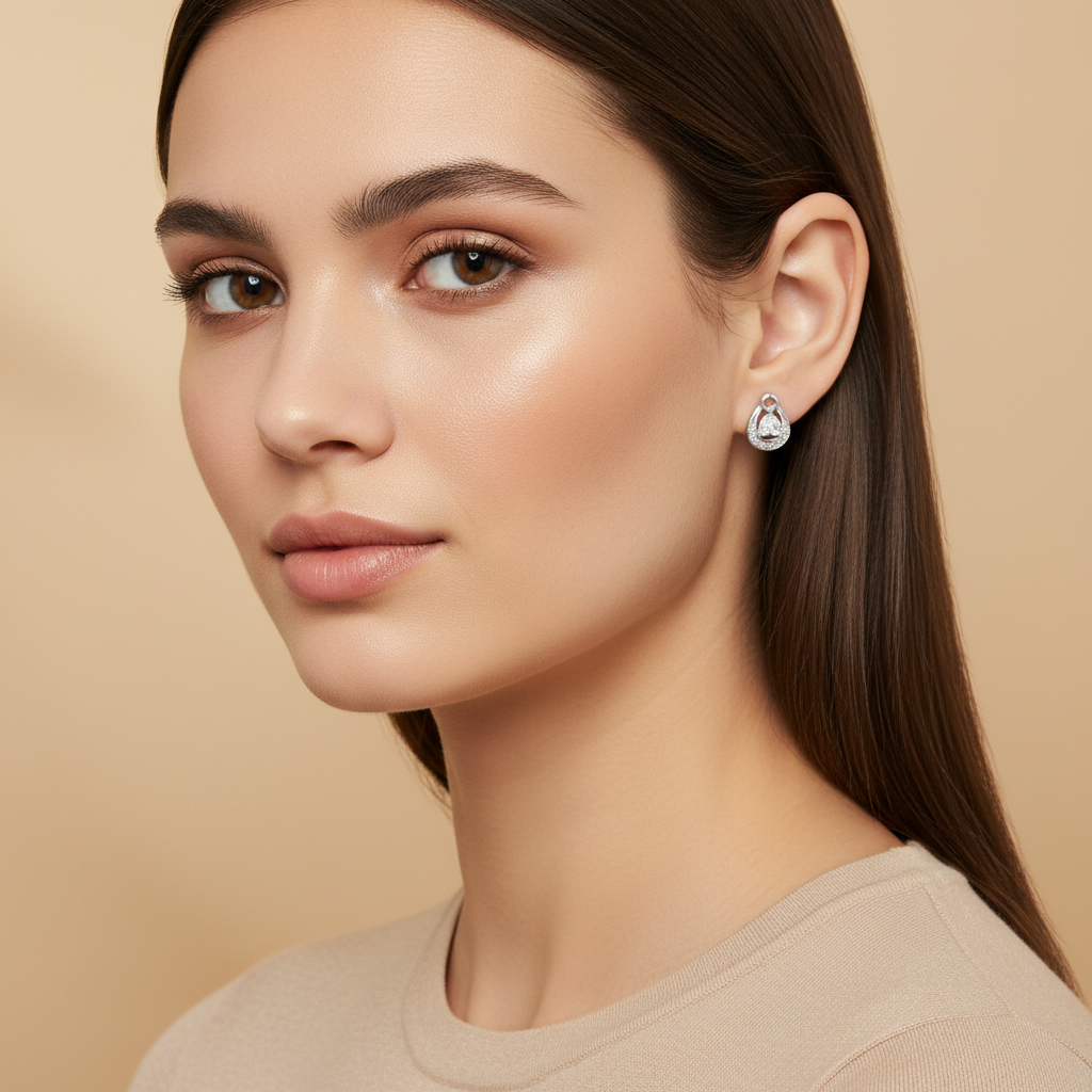 Heartstring Drops Earring for womens – Pure 925 Silver