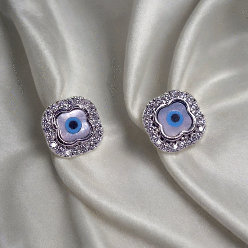 Little Guardian Glow Flower Earrings for Kids & women – Pure 925 Silver