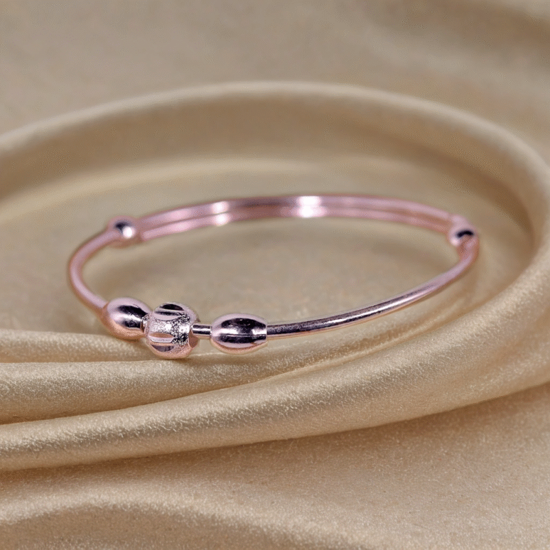 Whispering Charm Silver Kada for Kids (Pair-Set of Two) – Pure 925 Silver