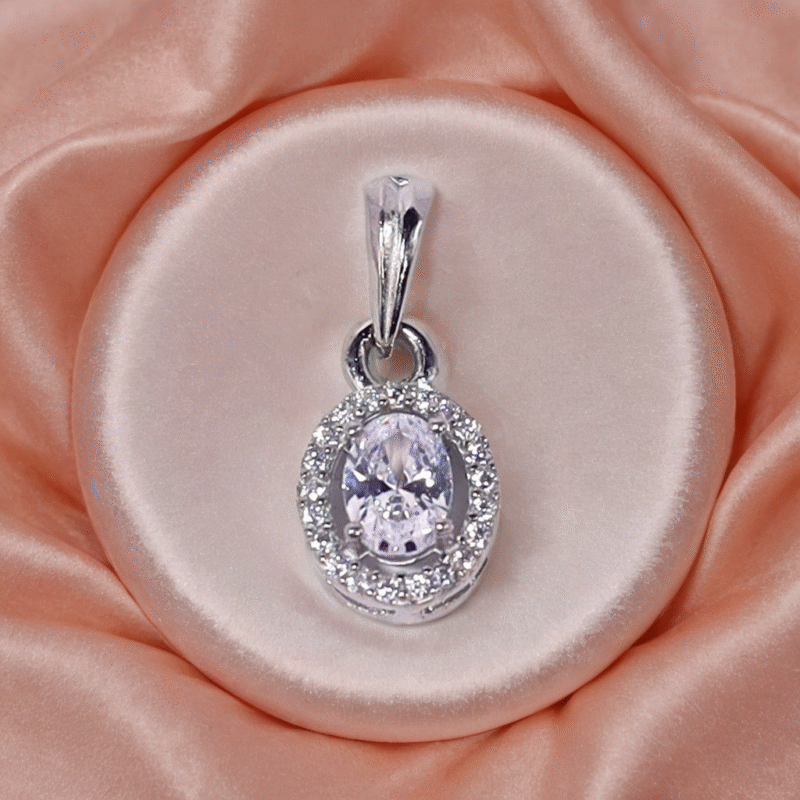 Twinkle Gem Charm Pendant for Kids & Women – Pure 925 Silver
