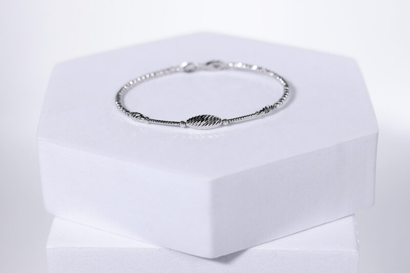 Luxora Twistline Orb Bracelet for Women – Pure 925 Silver - Image 4