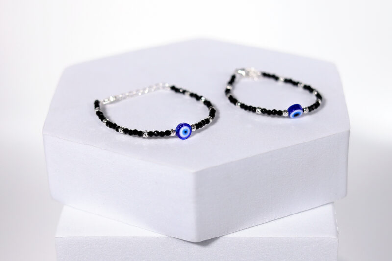 Evil Eye Cutiez Bracelet "Nazariya" for Kids (Pair-Set of Two) – Pure 925 Silver - Image 4