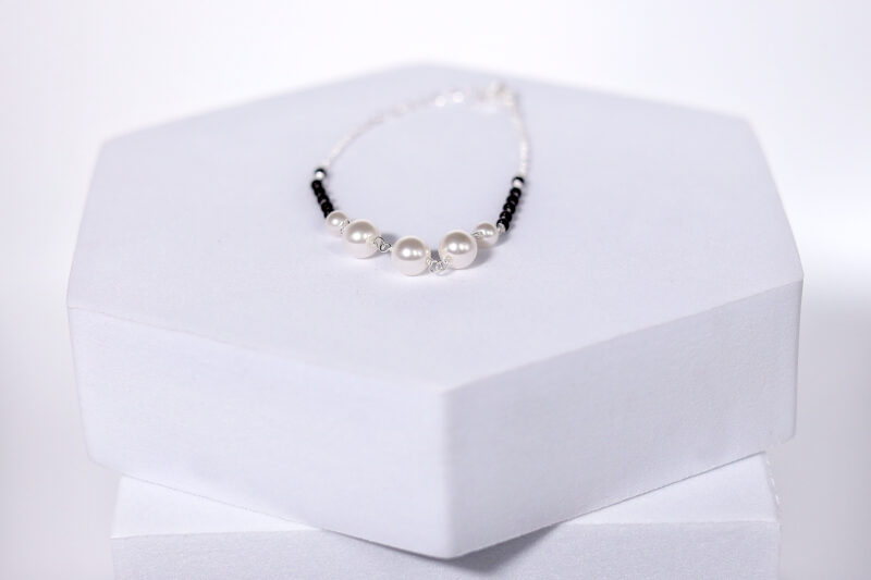 Pearl Moon Charm (Nazariya) Bracelet for Womens – Pure 925 Silver - Image 4