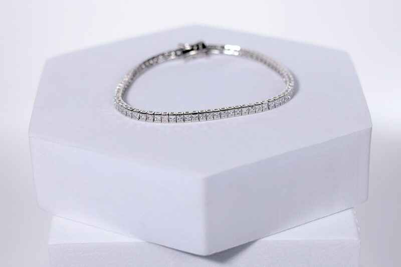Crystelva Frost Strand Bracelet for womens – Pure 925 Silver - Image 4